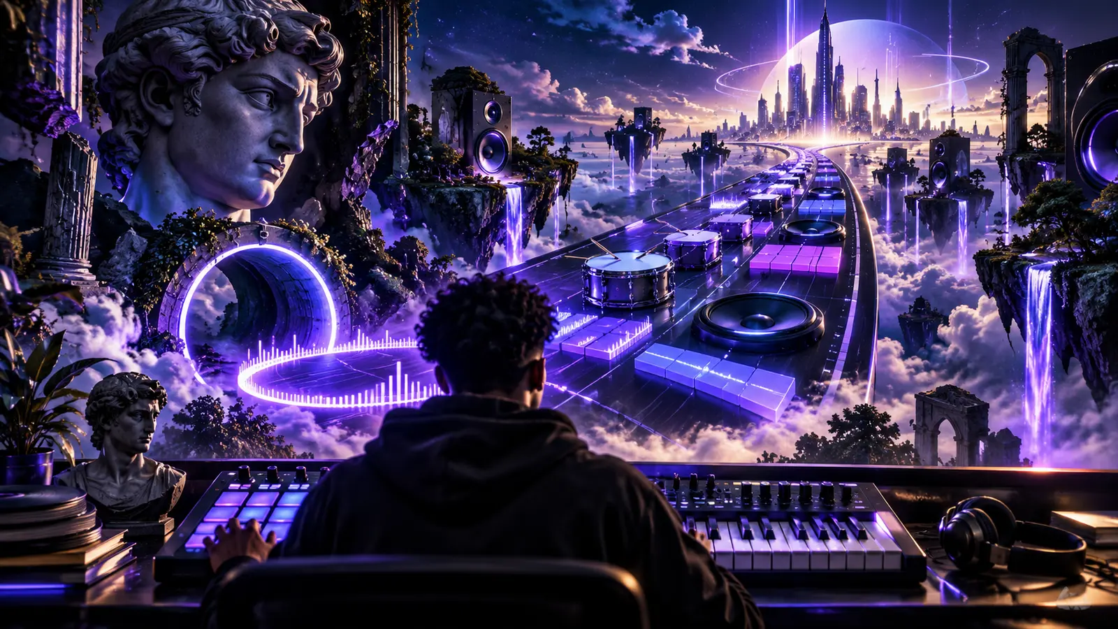 Produtor transforma um loop musical em um caminho que avança até um arranjo completo